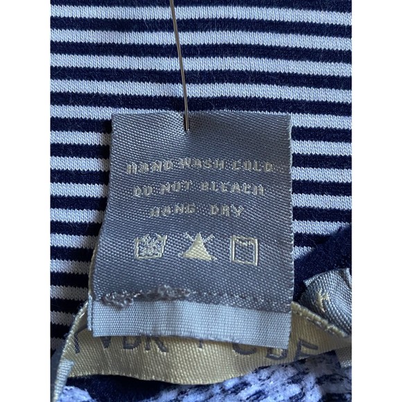 Lark & Grey maxi stripe smocked top shift dress Navy - Size 2XL/3XL - Picture 7 of 8